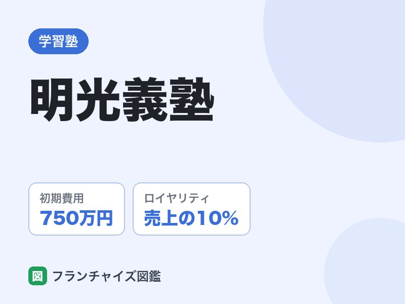 明光義塾フランチャイズの評判は