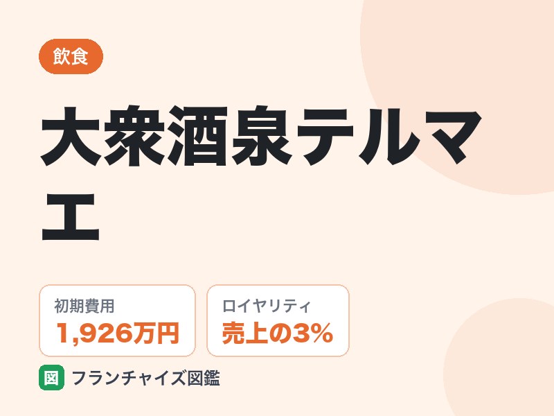 大衆酒泉テルマエのFC評判は