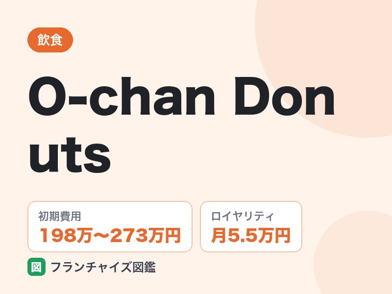 O-chan Donutsの開業は儲かる